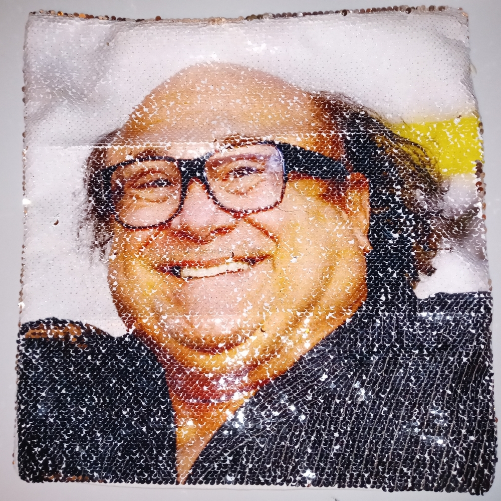 Danny Devito sequined pillowcase